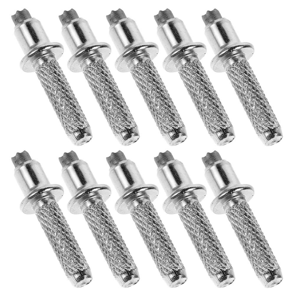 Gogogmee Cane Tips for Hiking Poles 10 Pack Replaceable Metal Walking Stick Tips for Enhanced Stability