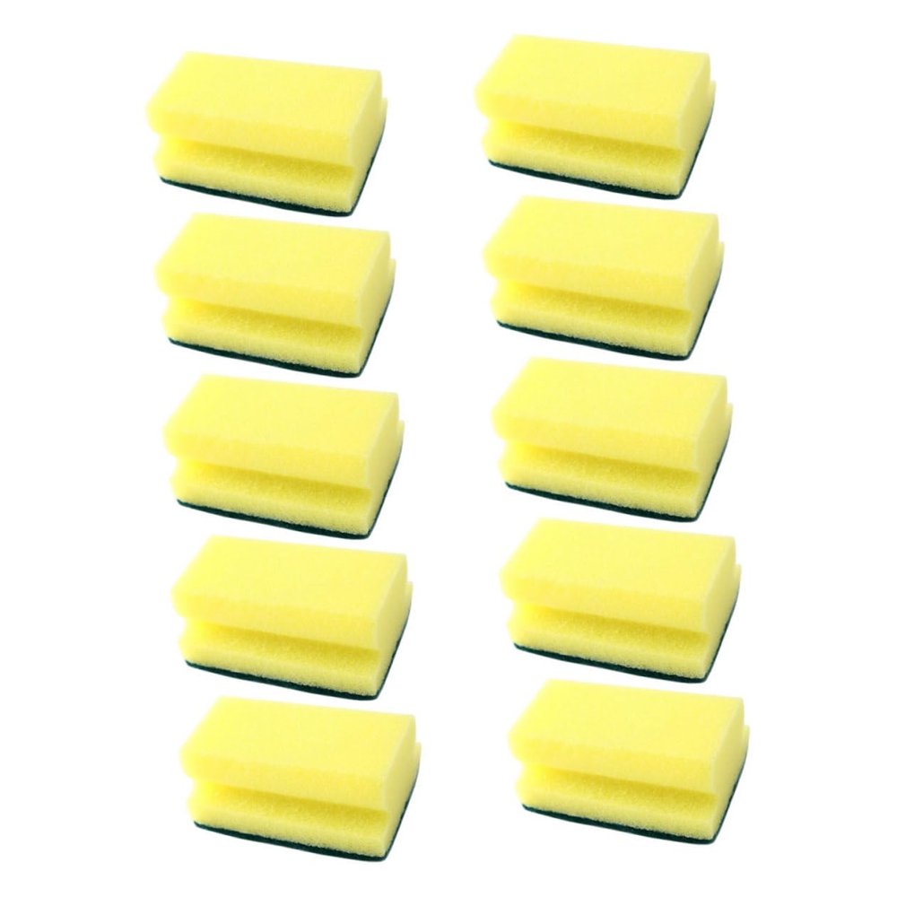 SOLUSTRE 10pcs Dish Washing Sponges Floor Scrubber Kitchen Sponges Scrubbers Dish Scrub Brush
