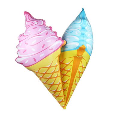 LABRIMP Inflatable Ice Cream Cones for 92CM Pink Swimming Pool Beach Party Props Fun Birthday Party Favors Ideal for and Outdoor Play