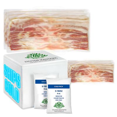 Salutem Vita - Natural Hickory Smoked Uncured Sunday Bacon, 1.5 lbs. (actual weight may vary within 5%) - Pack of 2