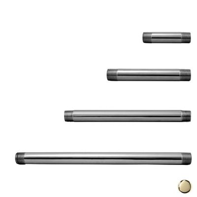 212 Main 19in. IPS Pipe Nipple - Polished Brass