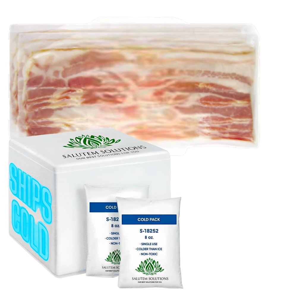 Salutem Vita - Natural Hickory Smoked Uncured Sunday Bacon, 1.5 lbs. (actual weight may vary within 5%)