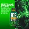 B12 Overload Extra Strength Energy Shot Grape 260mg Caffeine, 14000% B12, Electrolytes Energy & Vitality Support Zero Sugar No Calories Vegan, Kosher, Gluten-Free 1.93 fl oz, 48-Pack view 3