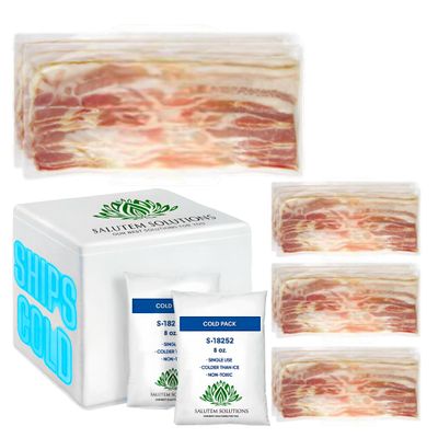 Salutem Vita - Natural Hickory Smoked Uncured Sunday Bacon, 1.5 lbs. (actual weight may vary within 5%) - Pack of 4