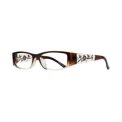 EYEBOGO Francesca Stylish Fashion Reading Glasses for Women, Women's Ladies Classy Comfortable Readers (Brown, 5.00)
