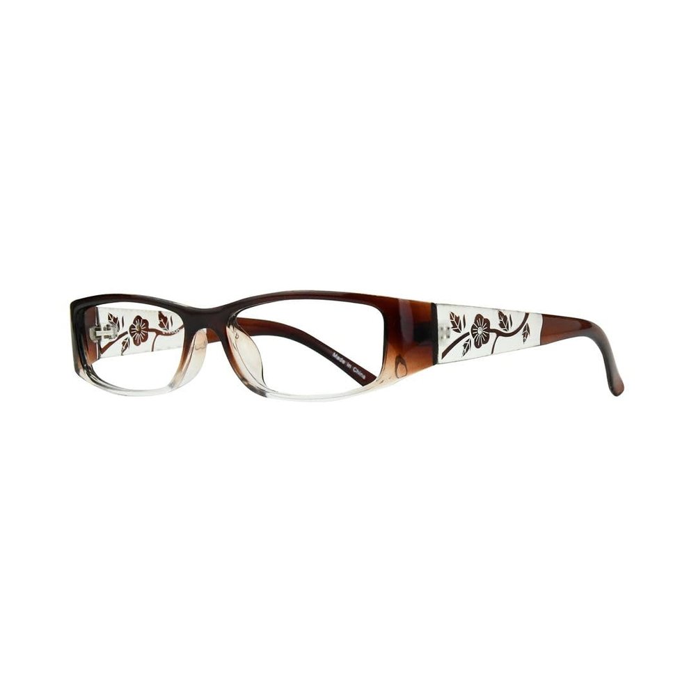 EYEBOGO Francesca Stylish Fashion Reading Glasses for Women, Women's Ladies Classy Comfortable Readers (Brown, 5.00)