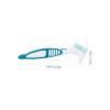 FOMIYES 2pcs Ergonomic Denture Cleaning Brush Double-Sided Toothbrush for Dentures Braces Travel Toothbrush view 2