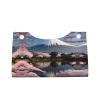 Mt. Fuji in Early Spring Leather Tissue Box, Suitable for Bedside Table, Workbench and Home Desktop Decoration, view 2