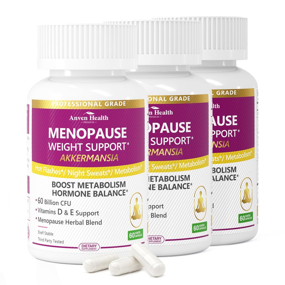 Anven Health Menopause Relief Probiotics Akkermansia Hot Flashes 180 Caps