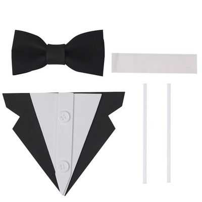 10 Sets Suit Bow Tie Cake Toppers EVA Cake Insert Topper Decorations Black Bow Tie Dessert Cake Topper Set for Father's Day Party Dad Birthday Party Supplies