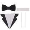 10 Sets Suit Bow Tie Cake Toppers EVA Cake Insert Topper Decorations Black Bow Tie Dessert Cake Topper Set for Father's Day Party Dad Birthday Party Supplies view 1