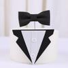 10 Sets Suit Bow Tie Cake Toppers EVA Cake Insert Topper Decorations Black Bow Tie Dessert Cake Topper Set for Father's Day Party Dad Birthday Party Supplies view 2