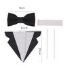10 Sets Suit Bow Tie Cake Toppers EVA Cake Insert Topper Decorations Black Bow Tie Dessert Cake Topper Set for Father's Day Party Dad Birthday Party Supplies view 3