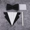 10 Sets Suit Bow Tie Cake Toppers EVA Cake Insert Topper Decorations Black Bow Tie Dessert Cake Topper Set for Father's Day Party Dad Birthday Party Supplies view 4