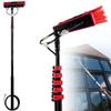 Water Fed Telescopic Brush,High-Altitude Cleaning Brush,Cleaning Photovoltaic and Solar Panels,Washing Set Equipment Extension Pole Cleaning for Trucks Windows,3.6m view 1