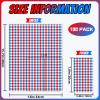 100 Pcs 4th of July Gingham Napkins Disposable - Patriotic Plaid Checkered Paper Napkins - Red White Blue Guest Dinner Napkin for Patriotic Memorial Day Independence Day Veterans Day Party Supplies view 2