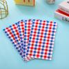 100 Pcs 4th of July Gingham Napkins Disposable - Patriotic Plaid Checkered Paper Napkins - Red White Blue Guest Dinner Napkin for Patriotic Memorial Day Independence Day Veterans Day Party Supplies view 4