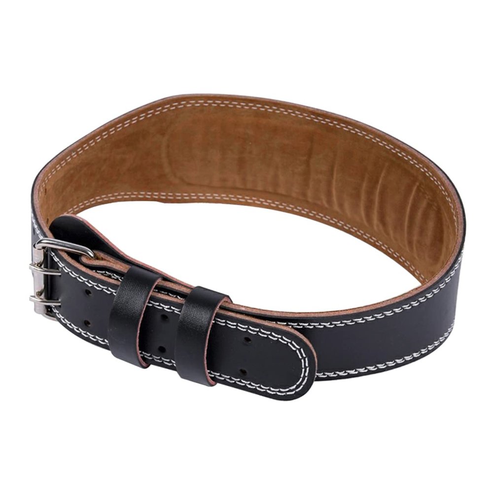 Hoement PU Leather Weight Lifting Belt for Men Back Support Strap for Gym Adjustable Waist Support for Squats and Deadlifts Protective Gear for Fitness Training