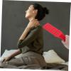OHPHCALL 2pcs Back Roller for Back Pain Relief Meridian Tapping Stick Massage Tools Stick Massager Red Silicone view 4