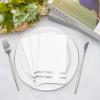 100 Pcs White and Silver Napkins - Silver Paper Napkins Disposable - Premium Quality Silver Dinner Napkins for Bathroom Kitchen Wedding Birthday Anniversary Party view 3