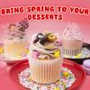 Easter Sprinkles for Cake Decorating, Pastel Spring Sprinkles Mix, Edible Candy Bunny, Jimmies, Nonpareils for Baking, Ice Cream, Cookies, Cupcake Topper view 2