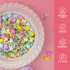 Easter Sprinkles for Cake Decorating, Pastel Spring Sprinkles Mix, Edible Candy Bunny, Jimmies, Nonpareils for Baking, Ice Cream, Cookies, Cupcake Topper view 3