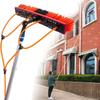 photovoltaic Cleaner Window Cleaning Pole 4-12M,Window Cleaner Kit,Water/Hose Fed Pole,Window Cleaning Brush Equipment,Cleaning Photovoltaic and Solar Panels/7m Rod/50cm Brush Head view 2