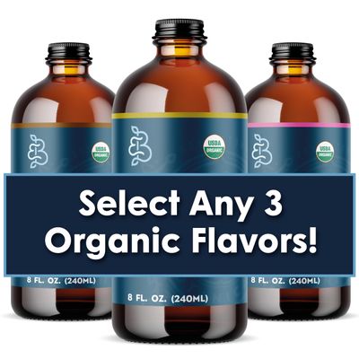 Bluestem Botanicals Cocktail and Mocktail Syrup Trio, 3 Bottles, 8 oz