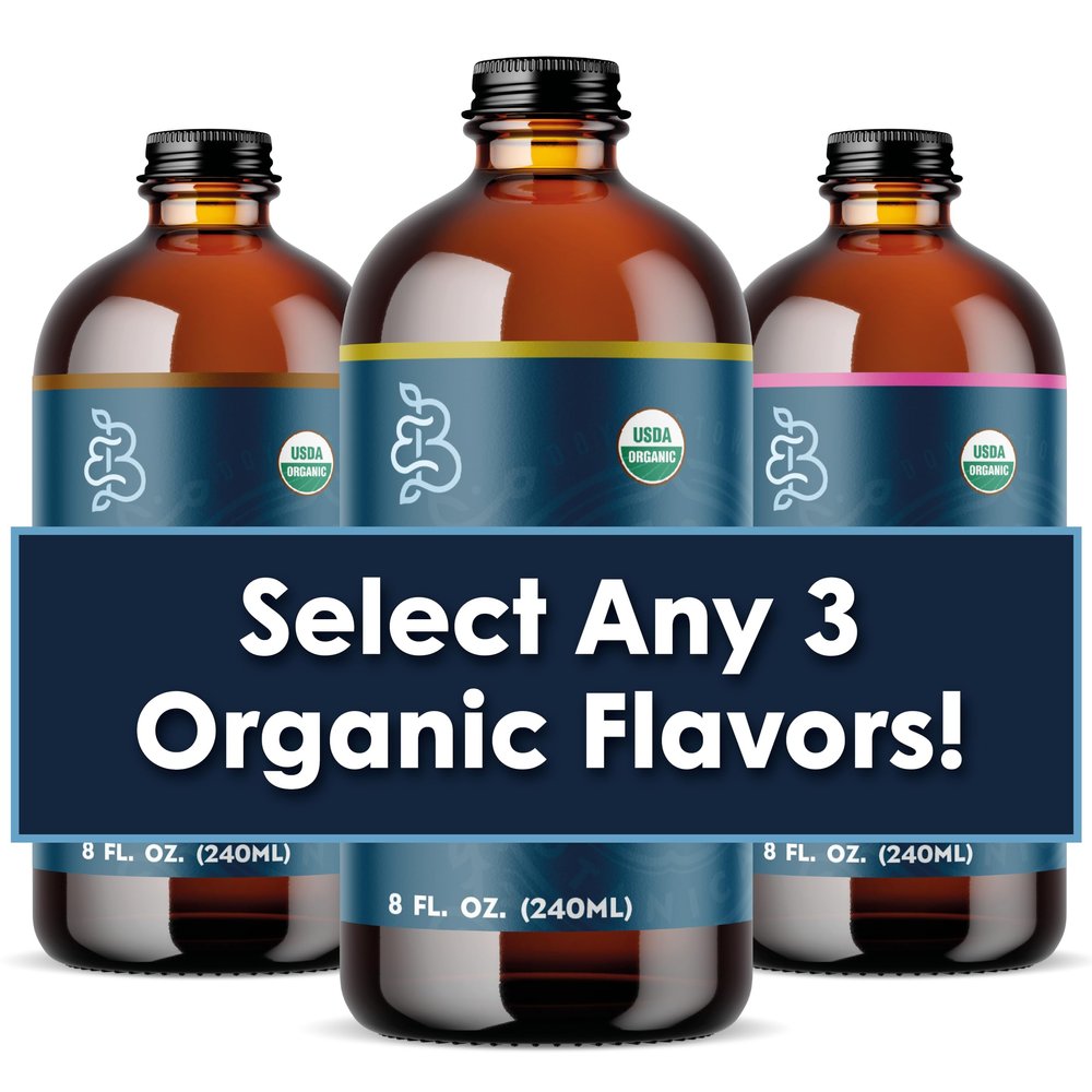 Bluestem Botanicals Cocktail and Mocktail Syrup Trio, 3 Bottles, 8 oz