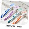 MERRYHAPY 4pcs Toothbrush for Braces Dentures Denture Cleaning Brush Soft Bristles Multi-Layered Toothbrush for Stain Removal False Teeth Cleaner view 3