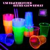 Kochorie 120 Pack 12 Oz Plastic Neon Cups Glowing Party Cups view 3