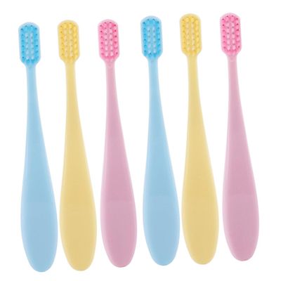 TOVINANNA 6pcs Boy Girl's Toothbrush Pack Soft Bristles Travel-Friendly Boys and Girls Brush for Oral Hygiene