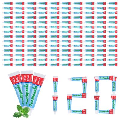 0.28oz Small Toothpaste Travel Size Bulk,Mini Toothpaste Travel,Mint Scent TSA Compliant for Hotel Camping Gym Office School Homeless 120