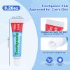 0.28oz Small Toothpaste Travel Size Bulk,Mini Toothpaste Travel,Mint Scent TSA Compliant for Hotel Camping Gym Office School Homeless 120 view 2