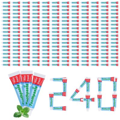 0.28oz Small Toothpaste Travel Size Bulk,Mini Toothpaste Travel,Mint Scent TSA Compliant for Hotel Camping Gym Office School Homeless 240