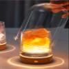 2 in 1 Himalayan Salt Lamp and Ultrasonic Essential Oil Diffuser, Fire Free Aromatherapy Light with 2 Essential Oils, Aromatherapy, 3 Colors USB Rechargeable with Dust Glass Cover (Pink Stone) view 4