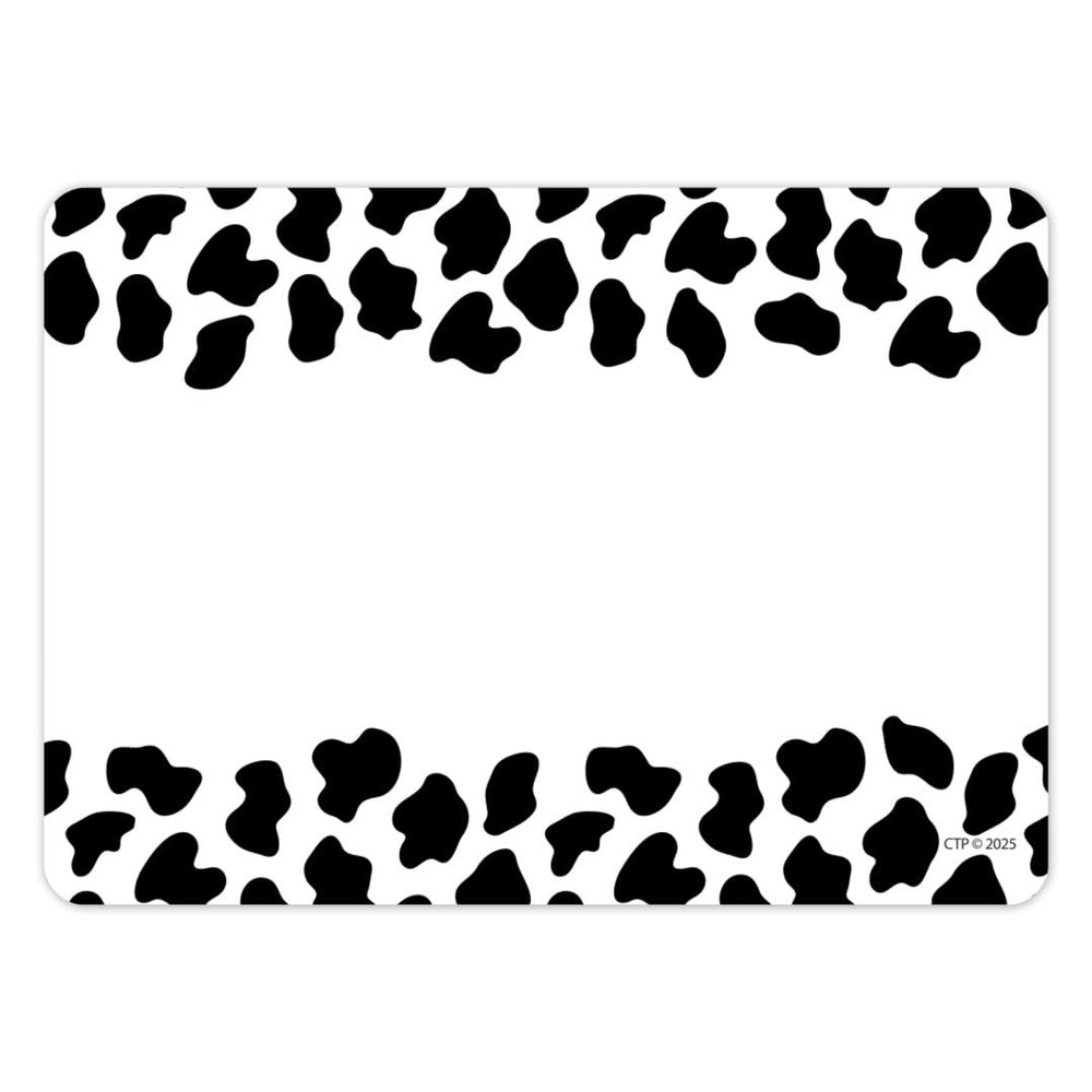 CTP Farm Friends Cow Print Labels (#11033 Creative Teaching Press)