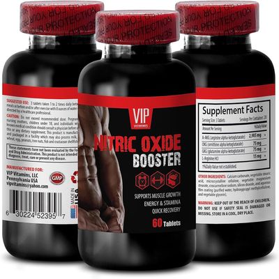 AKIC nitric oxide ATP production - NITRIC OXIDE UNIQUE COMPLEX - L-arginine and nitric oxide synergy, nitric oxide pre workout endurance, AAKG for nitric oxide optimization 1 Bottle 60 Tablets