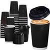 100 Disposable Coffee Cups 12 oz view 1