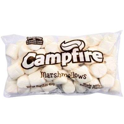 1 lb Large White Marshmallows Made with Natural Vanilla, No Artificial Flavors Perfect for Smores, Baking & Hot Chocolate