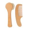 Beatifufu 1set Bath Brush and Comb Set Soft Natural Wool Grooming Brush for Boy Girl Portable Comb for Scalp Care for Newborn Bath and Hair Care view 1