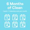 Seventh Generation Dishwasher Cleaning Packs 6 Count Free & Clear Removes odor-causing residue Powered by oxy power view 4