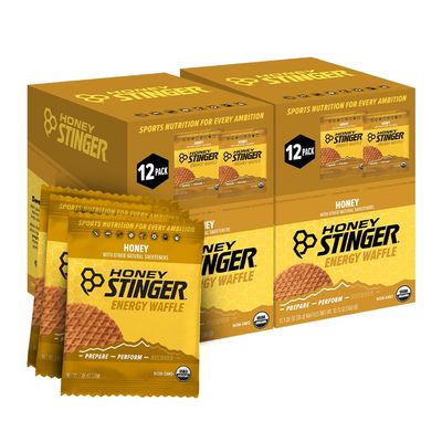 Honey Stinger Organic Honey Waffle, Energy Stroopwafel for Exercise, Endurance and Performance, Sports Nutrition for Home & Gym, Pre & During Workout, 25.44 Ounces (Pack of 24)