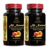 African Mango Herbal Capsules Irvingia Gabonensis, High-Potency Natural Formula, Non-GMO, Vegan, Gluten-Free, Supports General Well-Being - 2 Bottles 120 Count view 1