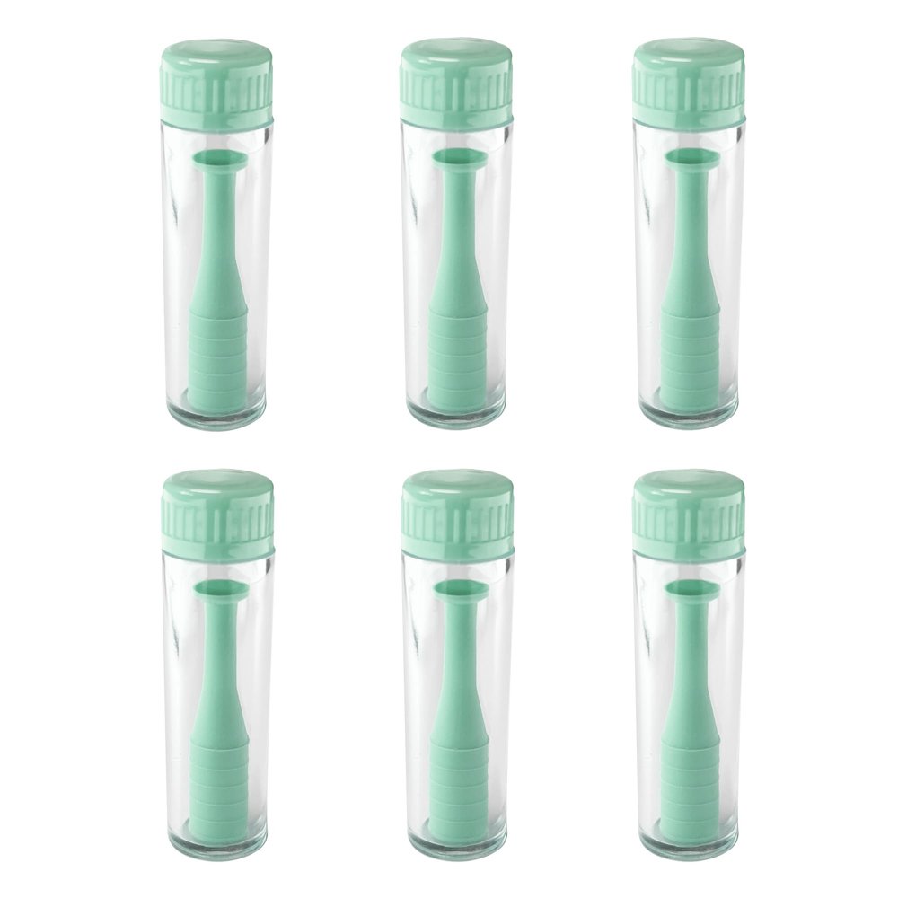 [6 Pack] Hard Contact Lens Remover Tool - Ideal for RGP and Scleral Lenses Plunger with Suction Cup