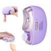 3 in 1 Electric Nail Clippers for Adults, Automatic Nail Grinder for Women Electric Nail Trimmer with Nail File Nail Buffer, Electric Toenail Clippers Nail Cutters for Adults with Light(Purple) view 1
