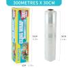 Plastic Food Wrap- 968 SQ. FT. Kitchen Cling Wrap Includes Slide Cutter BPA-Free Clear Cling Film 30cm300Meters view 2