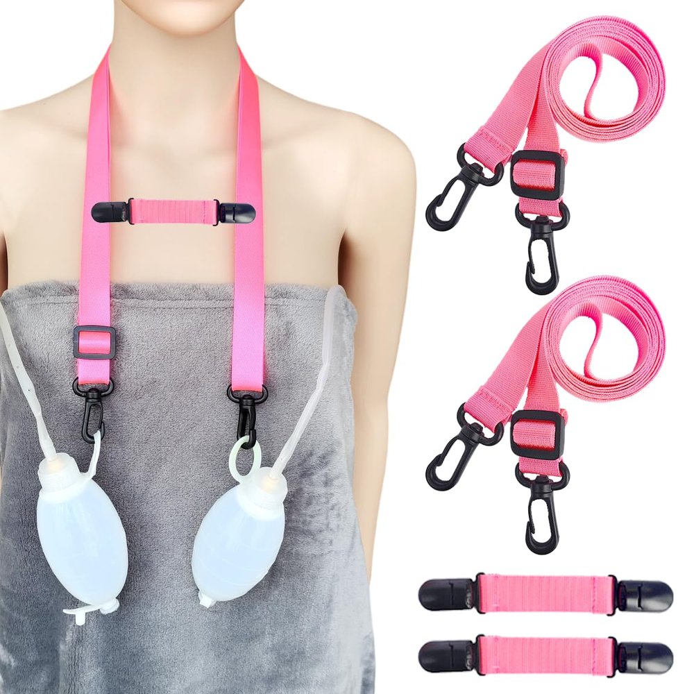 2Set Shower Lanyard for Mastectomy Drain Holder,Adjustable Mastectomy Recovery Supplies,Tummy Tuck/Breast Cancer/Abdominal Debridement Patients Surgical Drain Holder