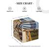 Tissue Box Cover Square Leather Tissue Holder Beach Chair Tissue Box Holder Decorative Facial Tissue Cube Paper Organizer Dispenser for Bathroom Night Stands Desk view 4