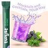 Twyst Craft Cocktail & Mocktail Mixer, Blackberry Mint, Low Calorie Drink Mix with Electrolytes, No Added Sugar, with Vitamins B, C & D and Biotin, 6 Single Serve Mixers view 2
